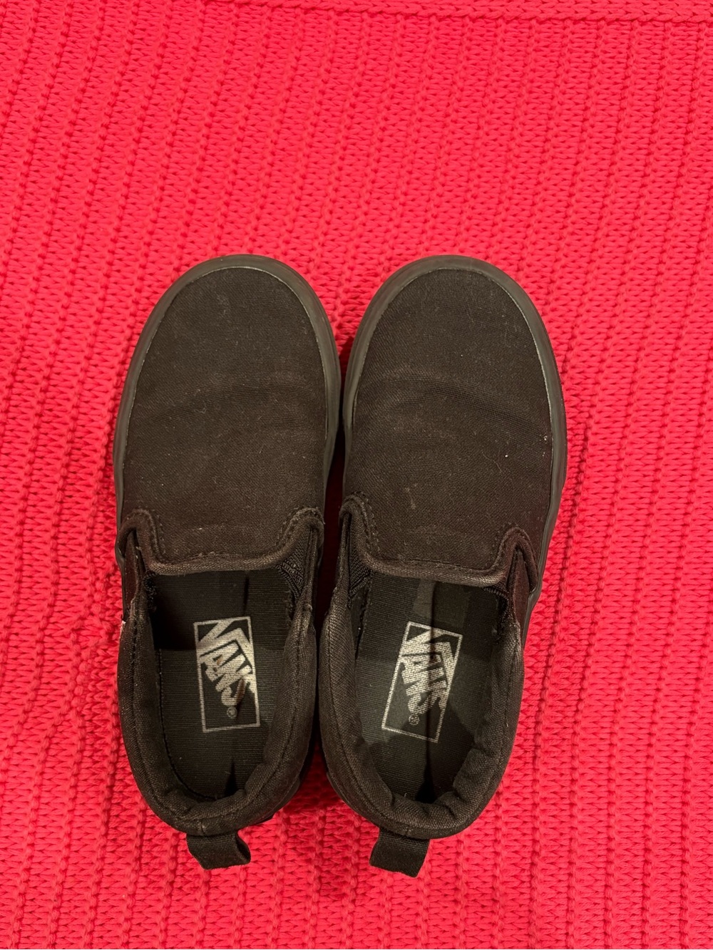 Vans Slip-On boys Casual Skate Shoes - Black